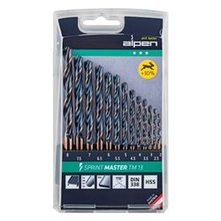 ALPEN Hss Sprint Drill Bit Set 13 Piece 2-8mm X 0.5
